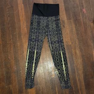 Pezzi Snakeskin Roll Down Leggings